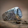 Viking Ring With Valknut and Mammen Motifs Sterling Silver - Northlord