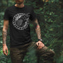Viking T-shirt With Raven and Runes Multicolor - Northlord