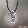 Warrior Of Klahammar Pendant Historical Silvered Bronze - Northlord