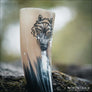 Wolf Fenrir Drinking Horn Carved - Northlord