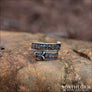 Wolf Ring With Runes Historical Silvered Bronze - Northlord