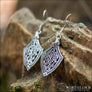 Women Viking Earrings In Borre Style Silvered Bronze - Northlord