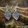 Women Viking Earrings In Borre Style Silvered Bronze - Northlord
