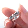 Women’s Ring With Raven And Knotwork Sterling Silver - Northlord