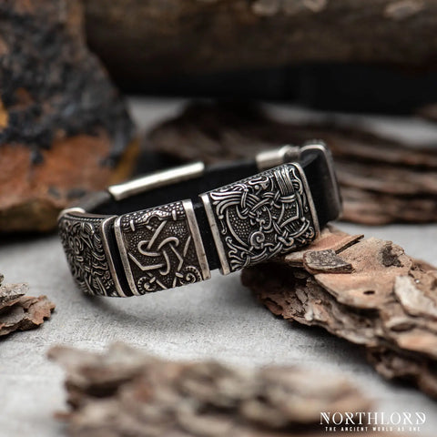 Modern Viking Bracelet With Mammen Beads - Northlord (4)