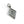Silver Tiwaz pendant with a kite design on a white background