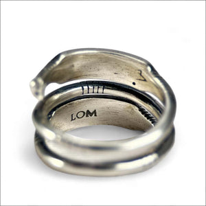 Adjustable Norse Rune Ring Sterling silver - Northlord
