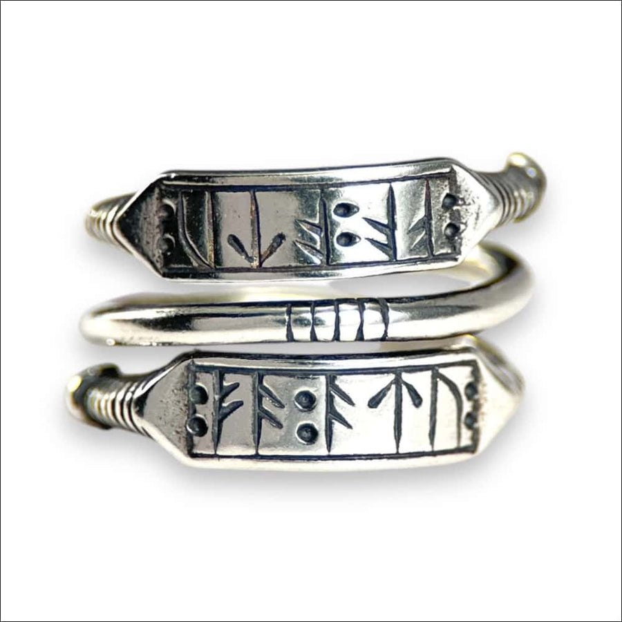 Adjustable Norse Rune Ring Sterling silver - Northlord