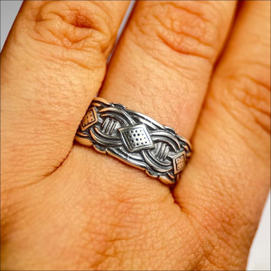 Adjustable Viking Ring In Borre Style - Northlord