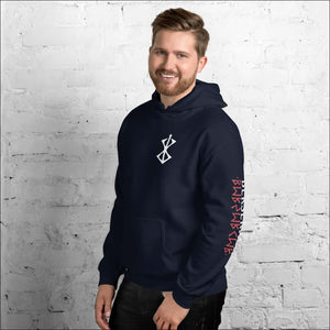 Berserker Viking Hoodie Sleeve Print Multicolor - Northlord