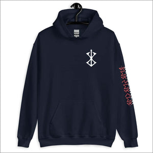 Berserker Viking Hoodie Sleeve Print Multicolor - Northlord