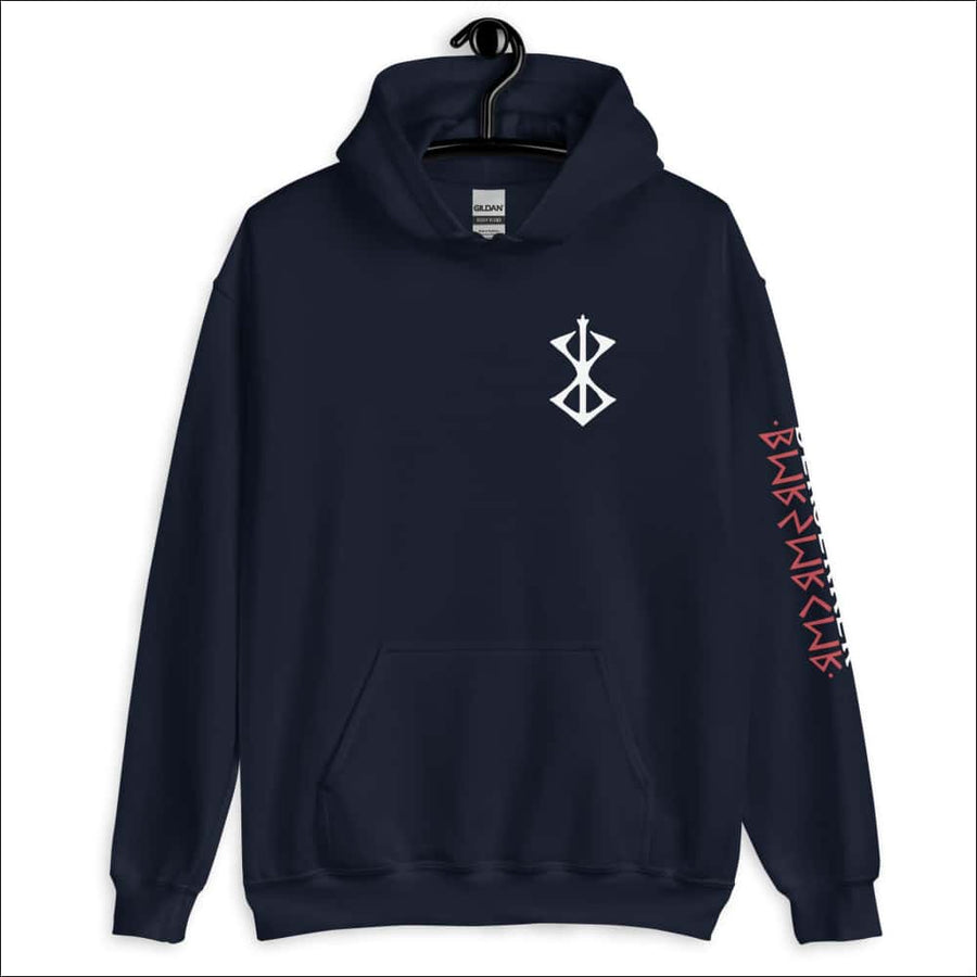 Berserker Viking Hoodie Sleeve Print Multicolor - Northlord