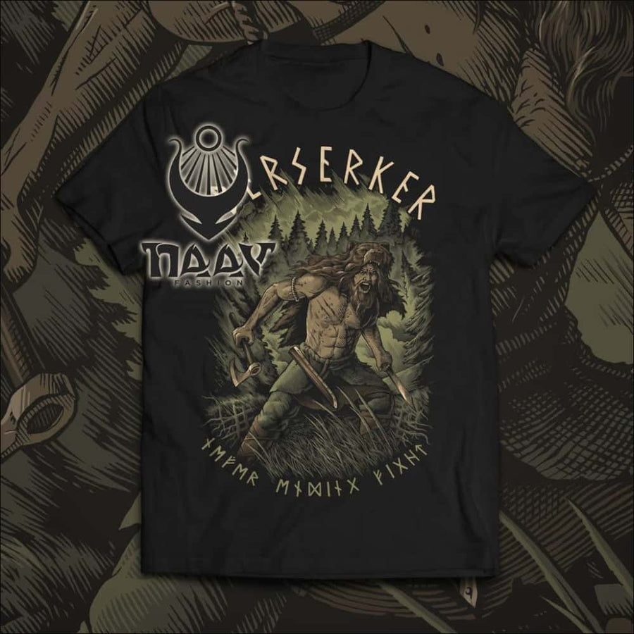 Berserker Viking T-shirt Black - Northlord