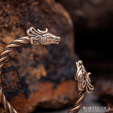 Celtic Bracelet, Deer Bracelet, Fianna, Bronze - Northlord (5)