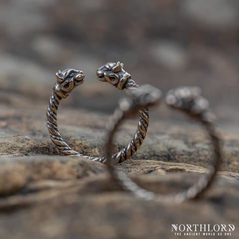 Celtic Cat Ring, Adjustable Bronze - Northlord (2)