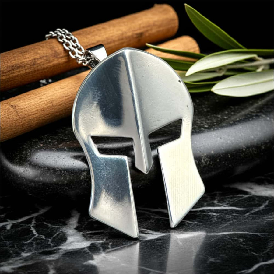Corinthian Spartan Helmet Pendant Sterling Silver - Northlord