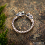 Fenrir Wolf Ring Adjustable Bronze - Northlord
