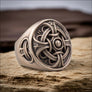 Hail Odin Ring With Runic Inscription Bronze - Northlord-PK