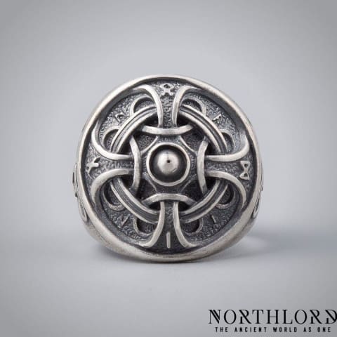Hail Odin Viking Ring, Silvered Bronze - Northlord