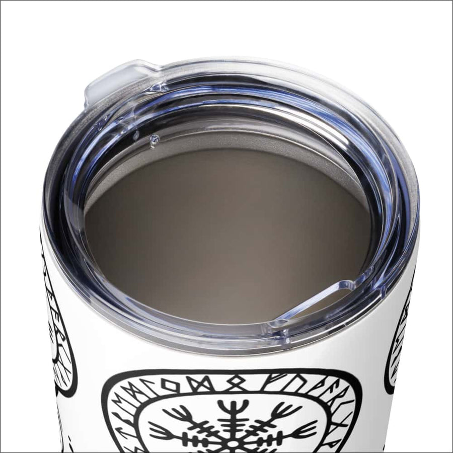 Helm Of Awe Tribal Tumbler White Northlord