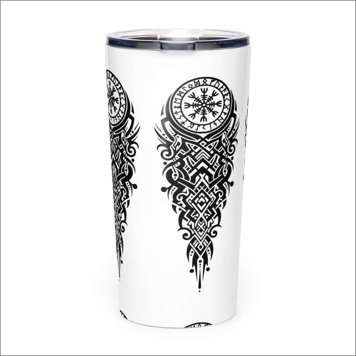 Helm Of Awe Tumbler With Abstract Knotwork Northlord