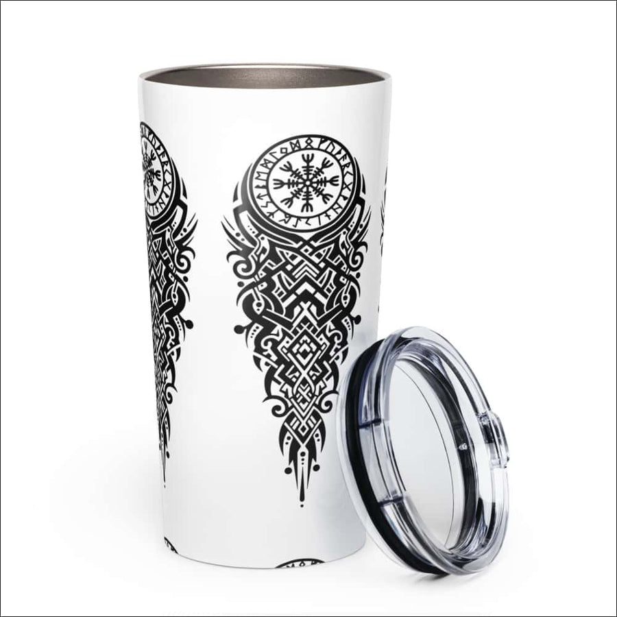 Helm Of Awe Tumbler With Abstract Knotwork Northlord