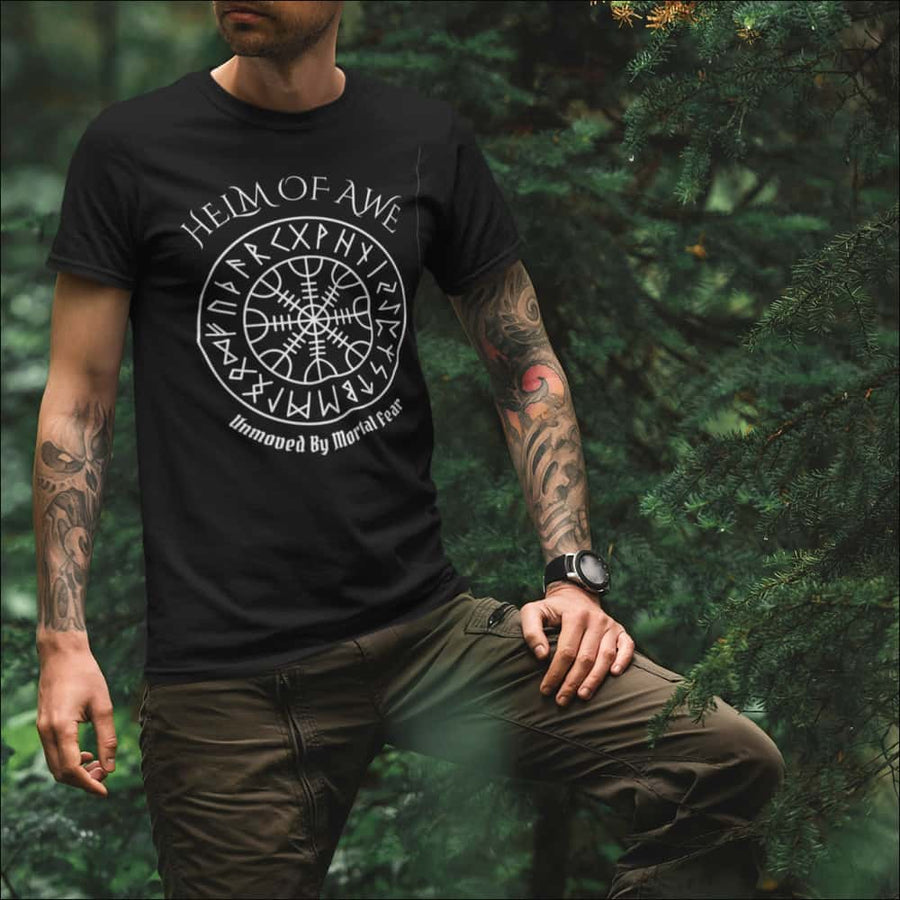 Helm of Awe Viking T-Shirt – Norse Symbol Protection Tee - Northlord