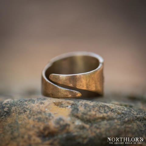 Historical Viking Ring From Rone, Bronze Viking Ring, Replica - Northlord (3)