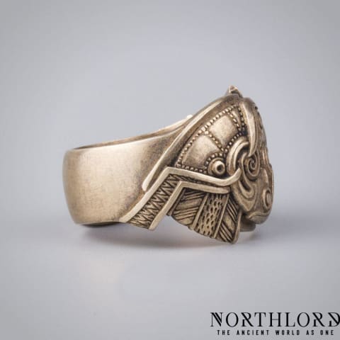 Hugin and Munin Raven Ring, Animal Rings  - Northlord