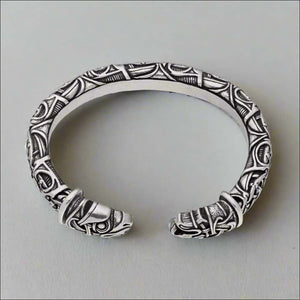 Hugin and Munin Armring Oseberg Sterling Silver - Northlord