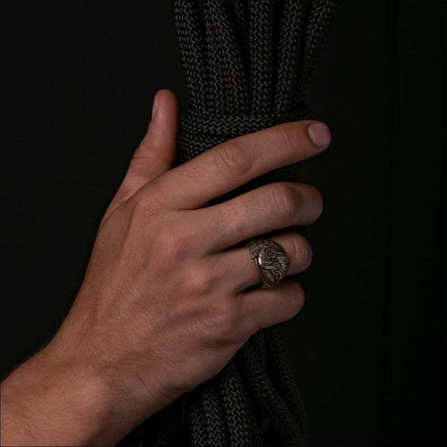 Hugin and Munin Ring Bronze - Northlord-PK