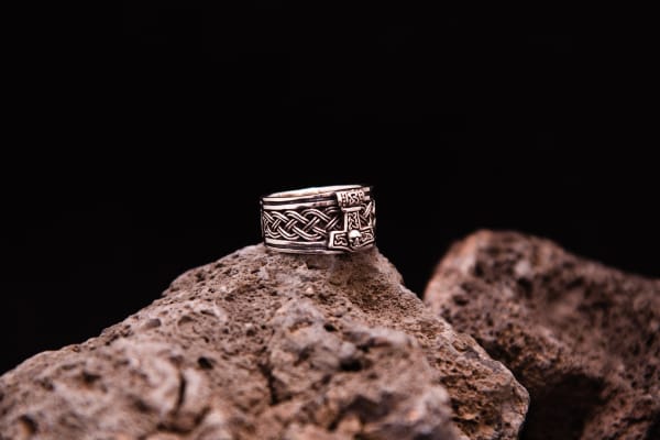Mjolnir Ring, Modern Viking Ring In Sterling Silver - Northlord