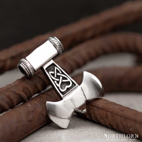 Mjolnir Silver Pendant, Viking Jewelry - Northlord (1)