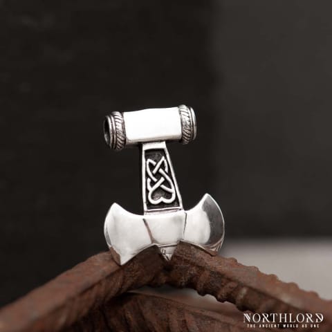 Mjolnir Silver Pendant, Viking Jewelry - Northlord (2)