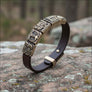Norse Symbols Leather Bracelet - Northlord