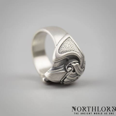 Odin's Raven Ring, Hugin, Silver Viking Ring - Northlord