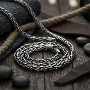 Oxidized Wheat Chain, 925 Sterling Silver - Northlord