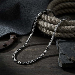 Oxidized Wheat Chain, 925 Sterling Silver - Northlord
