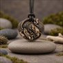 Sleeping Rats bronze figurine shown with black cord, featuring two curled rats in detailed Italian bronze