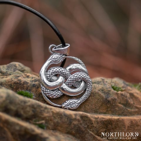 Snake Ouroboros Pendant For Women, Sterling Silver - Northlord (4)