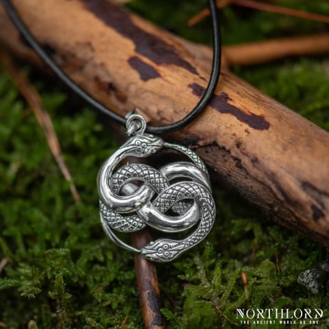 Snake Ouroboros Pendant For Women, Sterling Silver - Northlord (6)