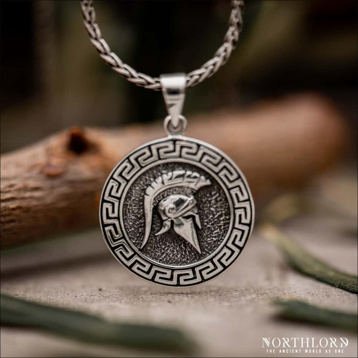 Spartan Pendant by Proclamation Jewelry, Silver Mens Spartan Necklace Small