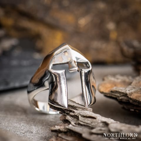Spartan Helmet Silver Ring - Northlord (1)