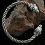 Sterling Silver Bear Head Arm Ring - Northlord
