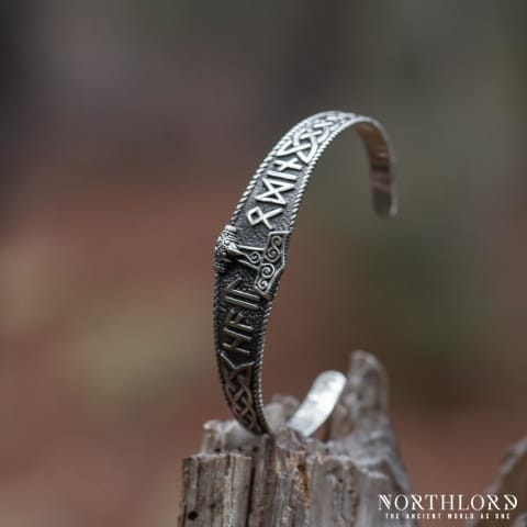 Thor's Hammer Bracelet With Runic Inscription, Sterling Silver - Northlord (5)