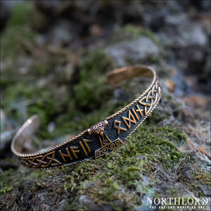 Thor’s Hammer Cuff Bracelet Bronze - Northlord