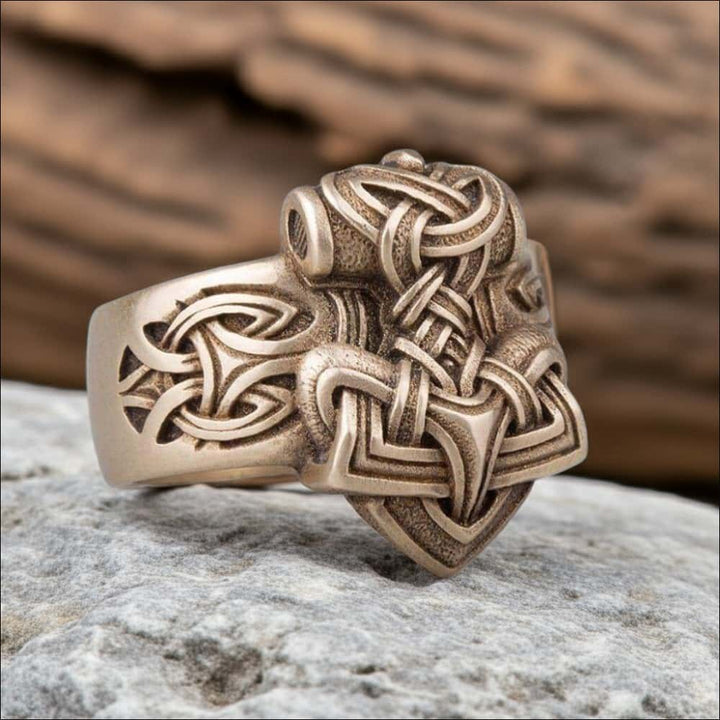 Thor’s Hammer Ring Bronze - Northlord-PK