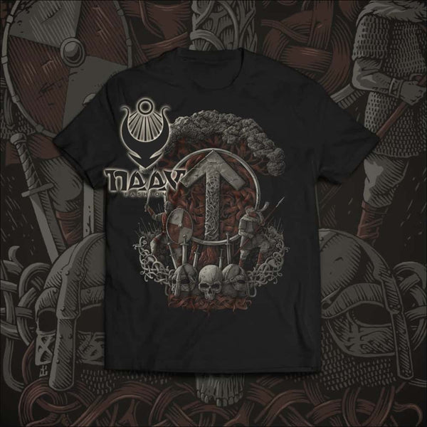 Viking T-shirt with Vegvisir Dreamcatcher - Northlord