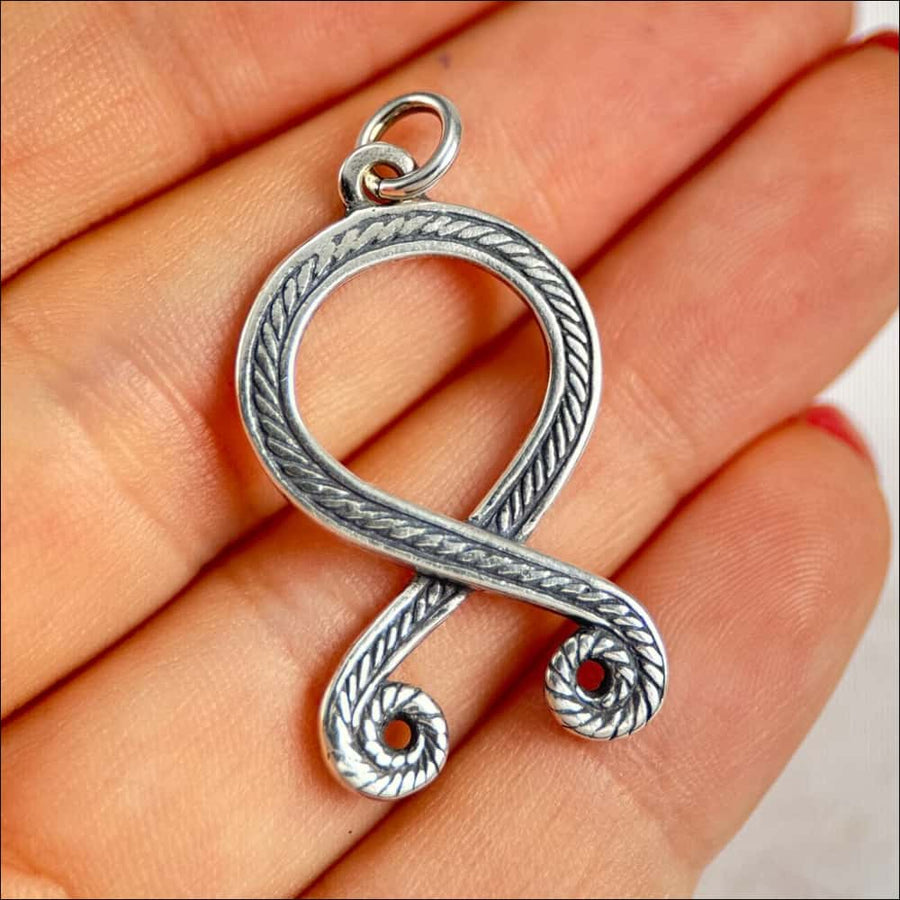 Troll Cross Pendant Sterling Silver - Northlord