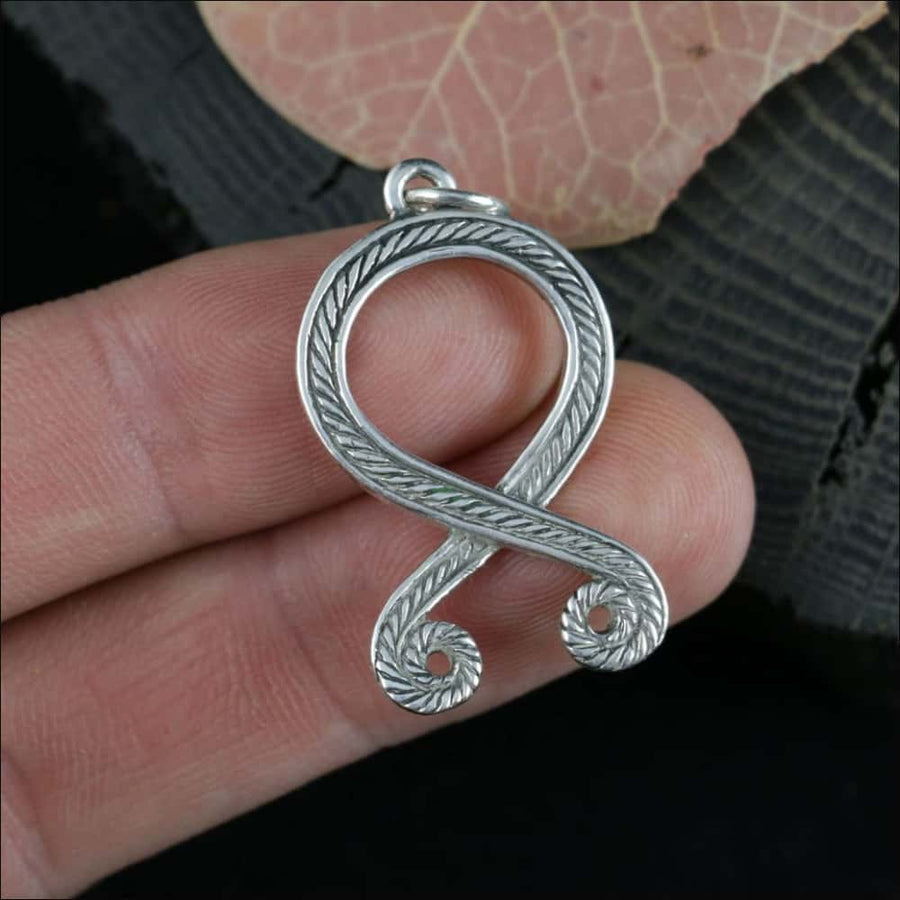 Troll Cross Pendant Sterling Silver - Northlord